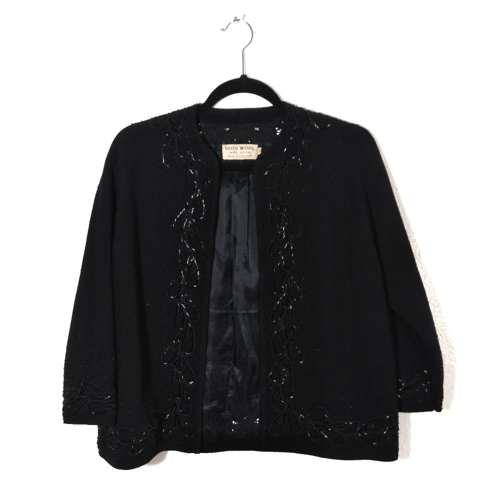 Vintage cropped beaded jacket sz 16